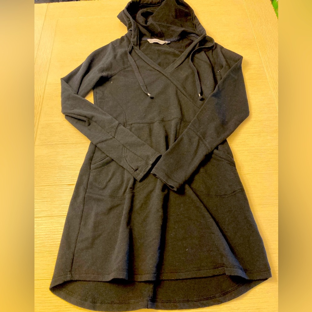 Athleta Black Hooded Women's dress size xs